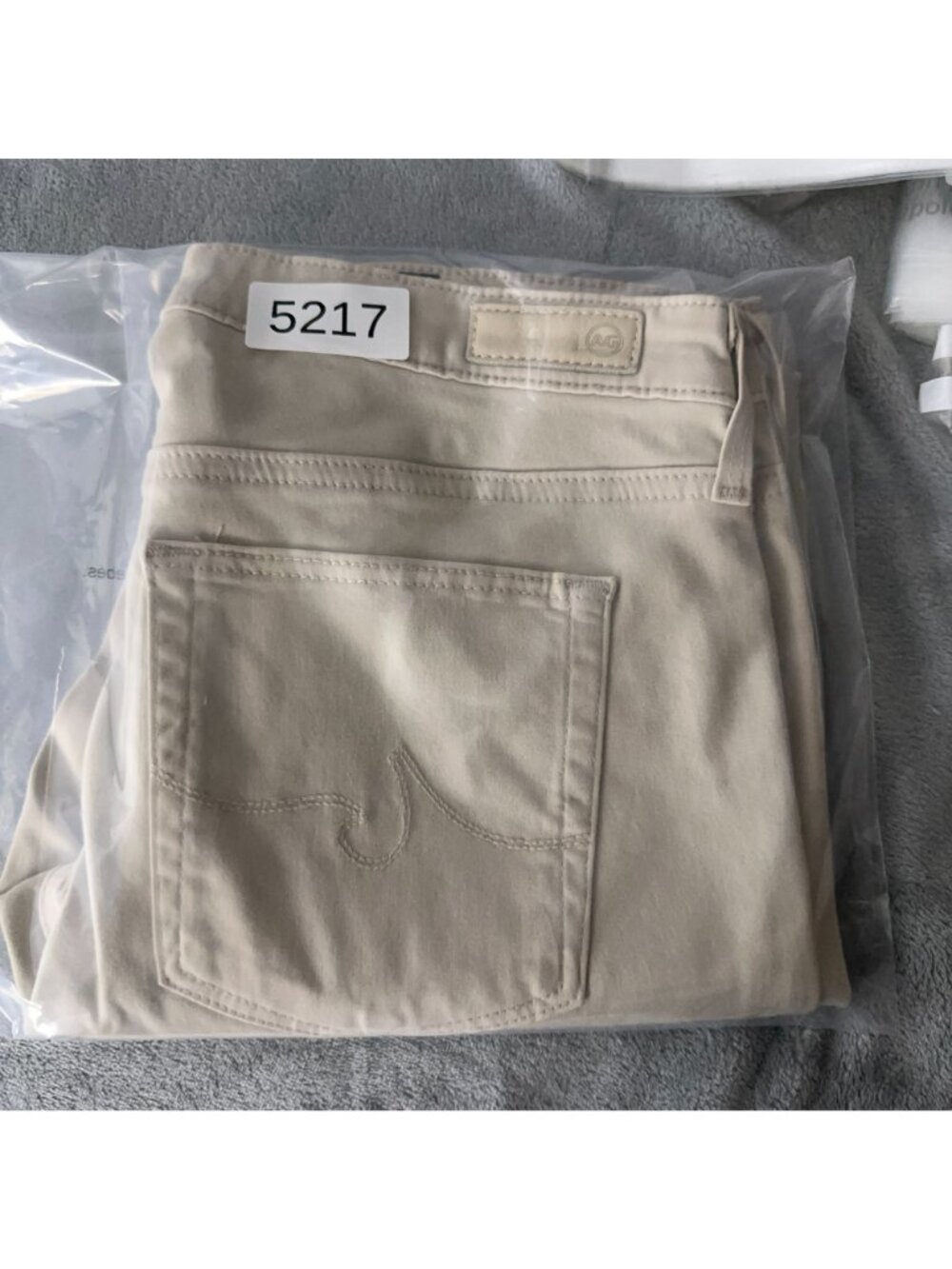 AG Adriano Goldschmied Prima Crop Pants Size 28 Regular Cigarette Beige - Picture 12 of 12